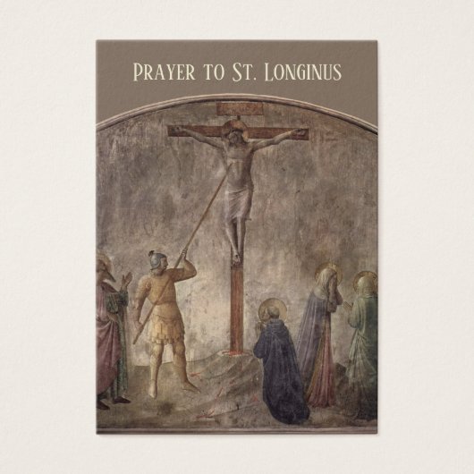 Prière à St. Longinus - Centurion à Crucifixion (Devant)