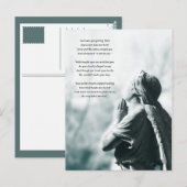 prière ange cartes de sympathie (Devant / Derrière)