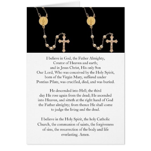 Prière "Apôtres Credo" (Devant)