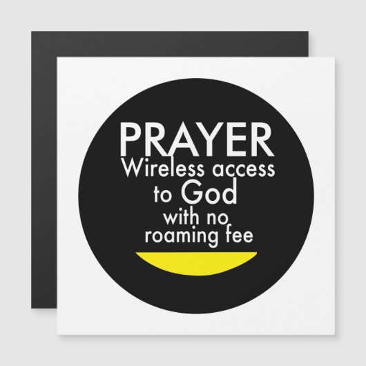 Prière - Carte sans fil (Devant / Derrière)