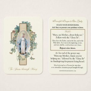 Prière catholique à Jésus par Marie