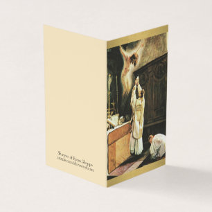 Prière catholique des cartes saintes de prêtres 