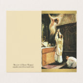 Prière catholique des cartes saintes de prêtres de (Extérieur déplié)