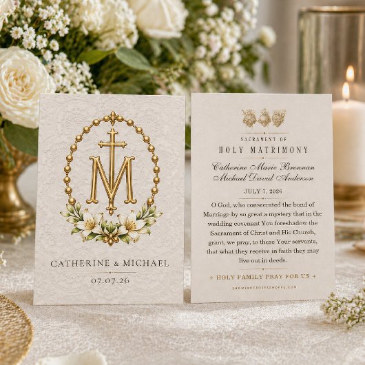 Prière catholique dorée pour un mariage saint