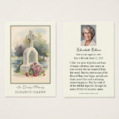 Prière commémorative de Croix celtique irlandaise (Devant & derrière)