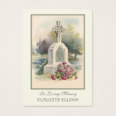 Prière commémorative de Croix celtique irlandaise (Devant)