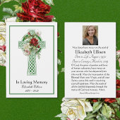 Prière commémorative de Croix celtique verte