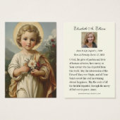 Prière commémorative de Jésus (Devant & derrière)