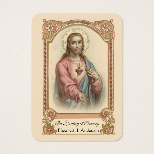 Prière commémorative de Jésus (Devant)