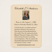 Prière commémorative de Jésus (Dos)