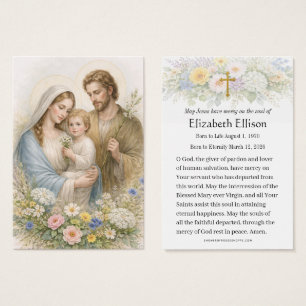 Prière commémorative de la Sainte Famille pour les