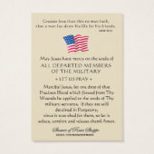 Prière commémorative des anciens combattants des É (Dos)