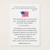 Prière commémorative des anciens combattants des É (Dos)