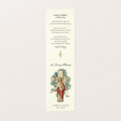 Prière commémorative funéraire catholique Carte Sa (Extérieur déplié)