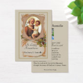 Prière commémorative funéraire catholique Carte Sa (Bureau)