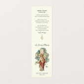 Prière commémorative funéraire catholique Carte Sa (Extérieur déplié)