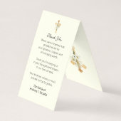 Prière commémorative funéraire catholique Carte Sa (Dos)