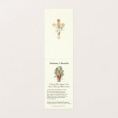 Prière commémorative funéraire catholique Carte Sa (Intérieur déplié)