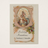 Prière commémorative funéraire catholique Carte Sa (Devant)