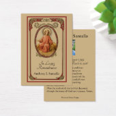 Prière commémorative funéraire catholique Carte Sa (Bureau)