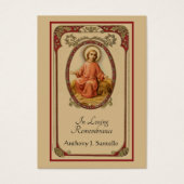 Prière commémorative funéraire catholique Carte Sa (Devant)