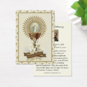 Prière commémorative funéraire catholique Carte Sa (Bureau)