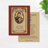 Prière commémorative funéraire catholique Carte Sa (Bureau)