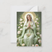 Prière commémorative funéraire catholique Carte Sa (Devant)