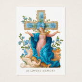 Prière commémorative funéraire catholique Carte Sa (Devant)