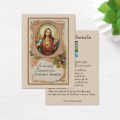 Prière commémorative funéraire catholique Carte Sa (Bureau)