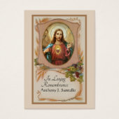 Prière commémorative funéraire catholique Carte Sa (Devant)