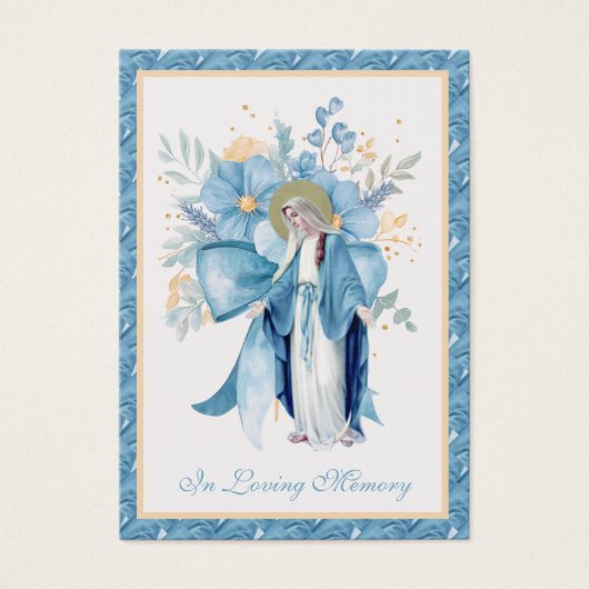Prière commémorative funéraire catholique Carte Sa (Devant)