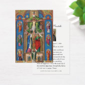 Prière commémorative funéraire catholique Carte Sa (Bureau)