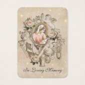 Prière commémorative funéraire catholique Carte Sa (Devant)