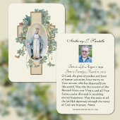 Prière commémorative funéraire catholique Carte Sa