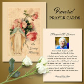 Prière commémorative funéraire catholique Carte Sa