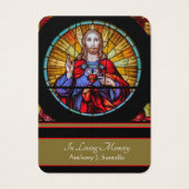 Prière commémorative funéraire catholique Carte Sa (Devant)