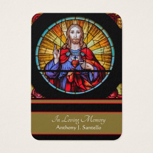 Prière commémorative funéraire catholique Carte Sa (Devant)