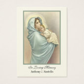 Prière commémorative funéraire catholique Carte Sa (Devant)