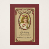 Prière commémorative funéraire catholique Carte Sa (Devant)