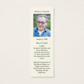 Prière commémorative funéraire catholique Saint-Ma (Dos)