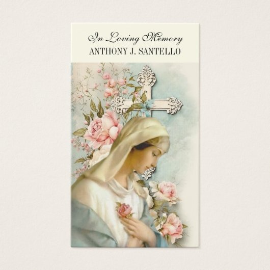 Prière commémorative funéraire catholique Saint-Ma (Devant)