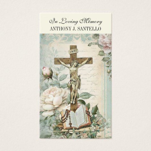 Prière commémorative funéraire catholique Saint-Ma (Devant)