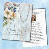 Prière commémorative funéraire Fleurs de Rosaire