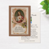 Prière commémorative Jésus funéraire Carte religie (Bureau)