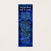 Prière commémorative Poème funéraire Signet Marbre (Dos)