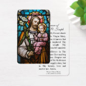 Prière commémorative Saint Joseph & Jésus Carte Sa (Bureau)