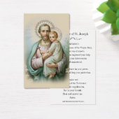 Prière commémorative Saint Joseph & Jésus Carte Sa (Bureau)