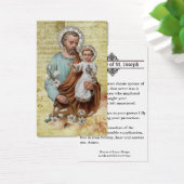 Prière commémorative Saint Joseph & Jésus Carte Sa (Bureau)