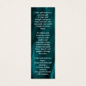 Prière commémorative Signet funéraire Emerald Gree (Dos)